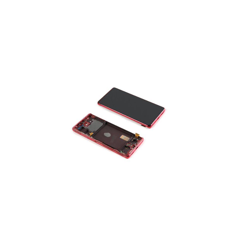 LCD e Vidro Completo Cloud Red Samsung Galaxy S20 5G FE G781F