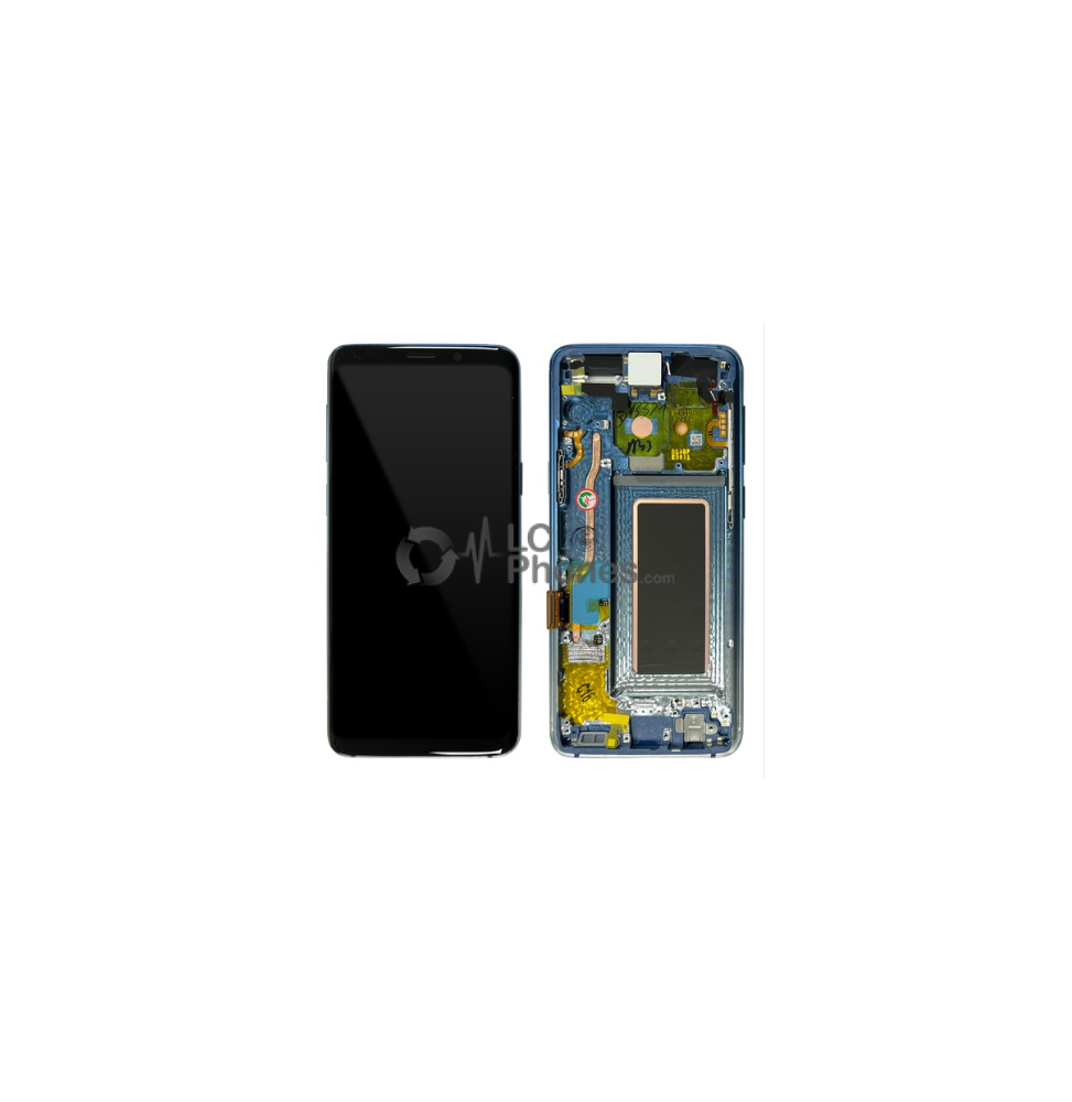 LCD e Vidro Completo Ice Blue Samsung Galaxy S9 G960F