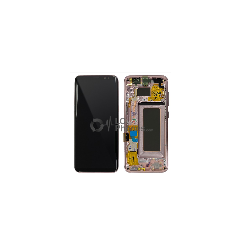 LCD e Vidro Completo Rose Pink Samsung Galaxy S8 G950F