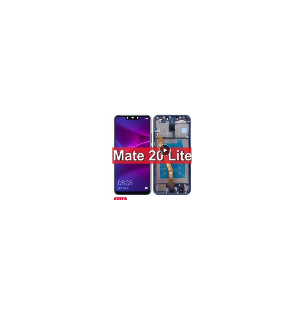 Huawei Mate 20 Lite LCD Preto Com Frame