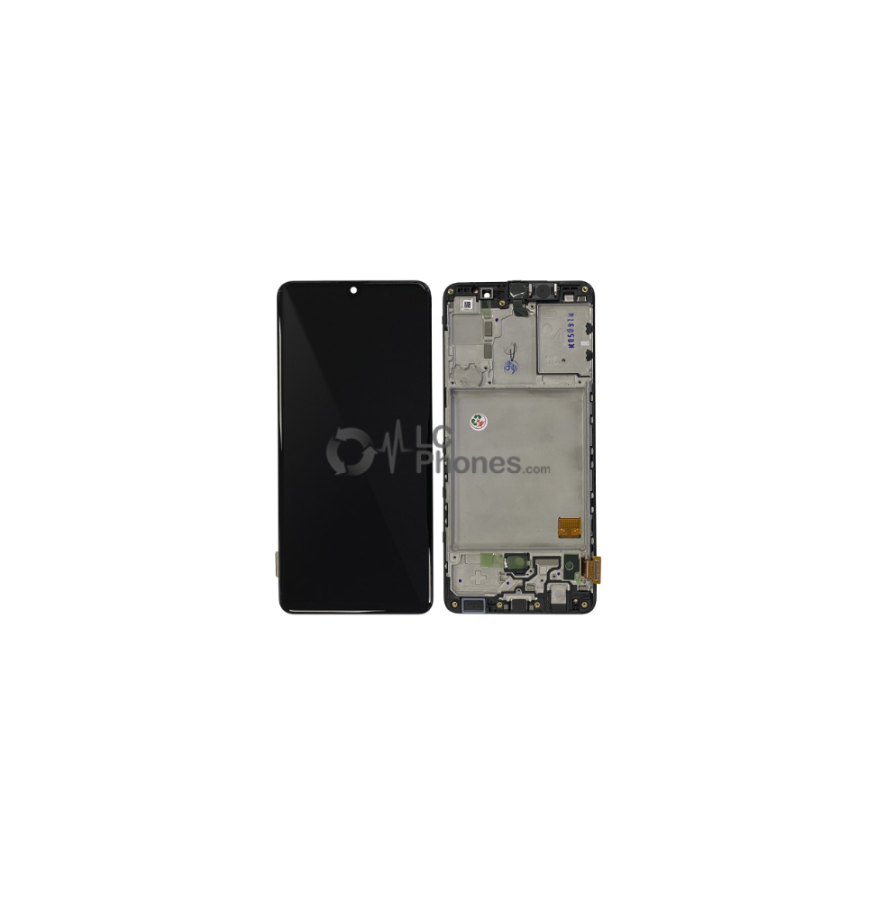 LCD e Vidro Completo Black Samsung Galaxy A41 A415F