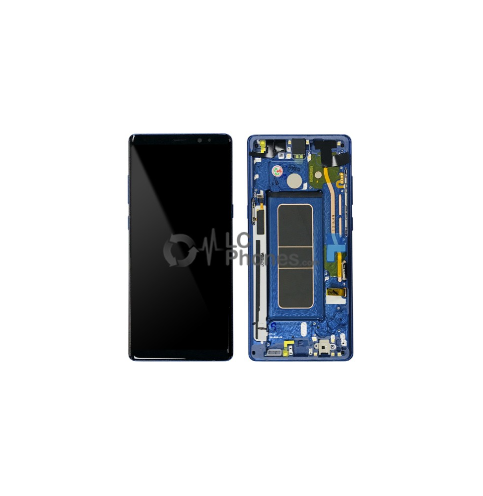 LCD e Vidro Completo Deep Sea Blue Samsung Galaxy Note 8 N950F