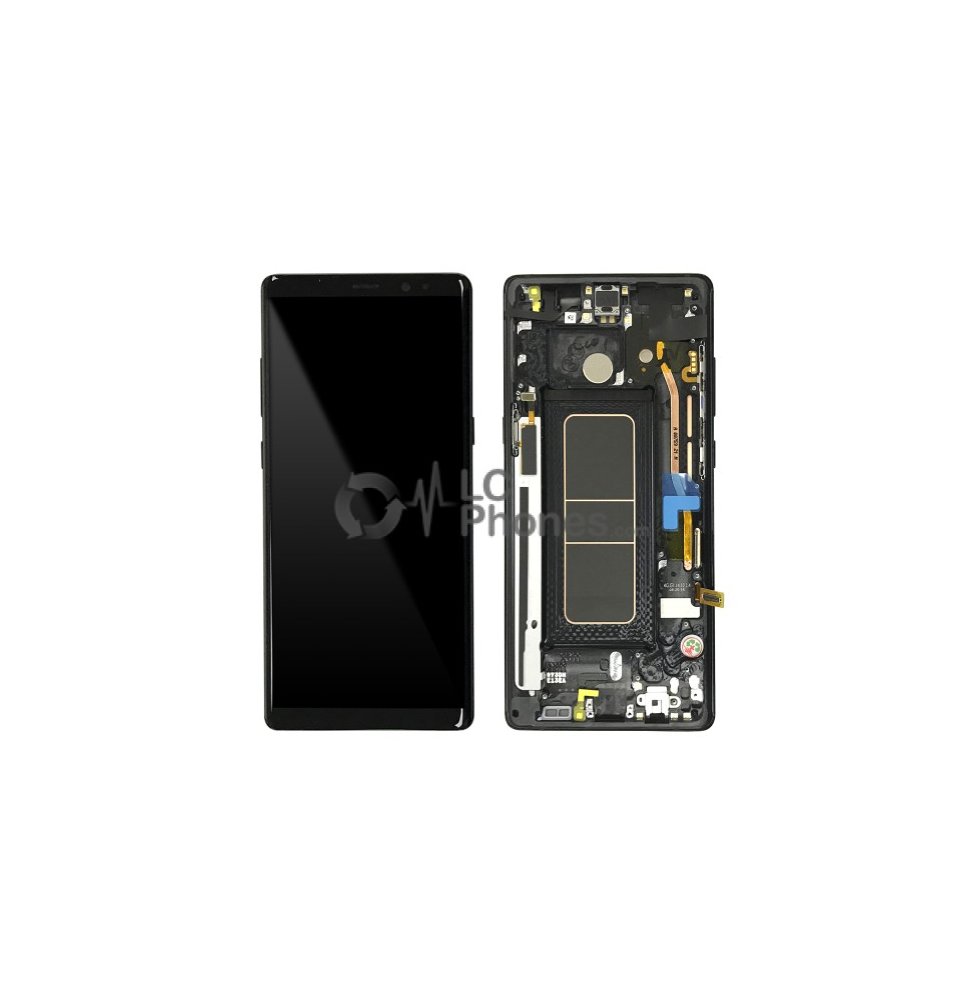 LCD e Vidro Completo Black Samsung Galaxy Note 8 N950F