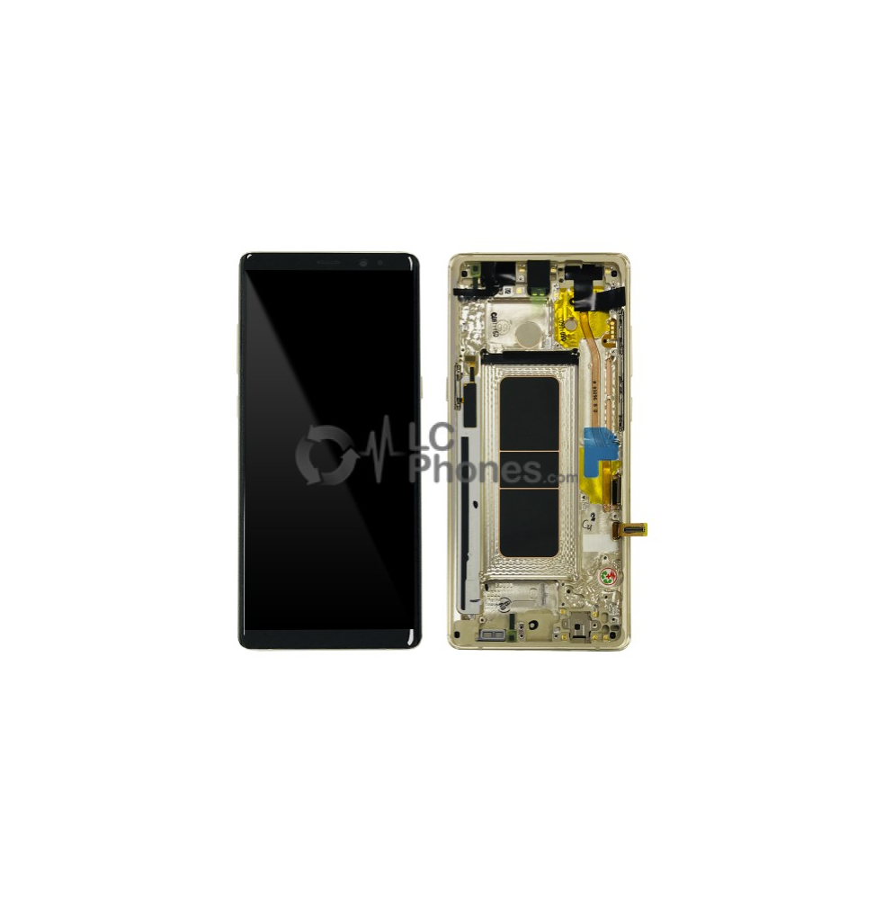 LCD e Vidro Completo Gold Samsung Galaxy Note 8 N950F
