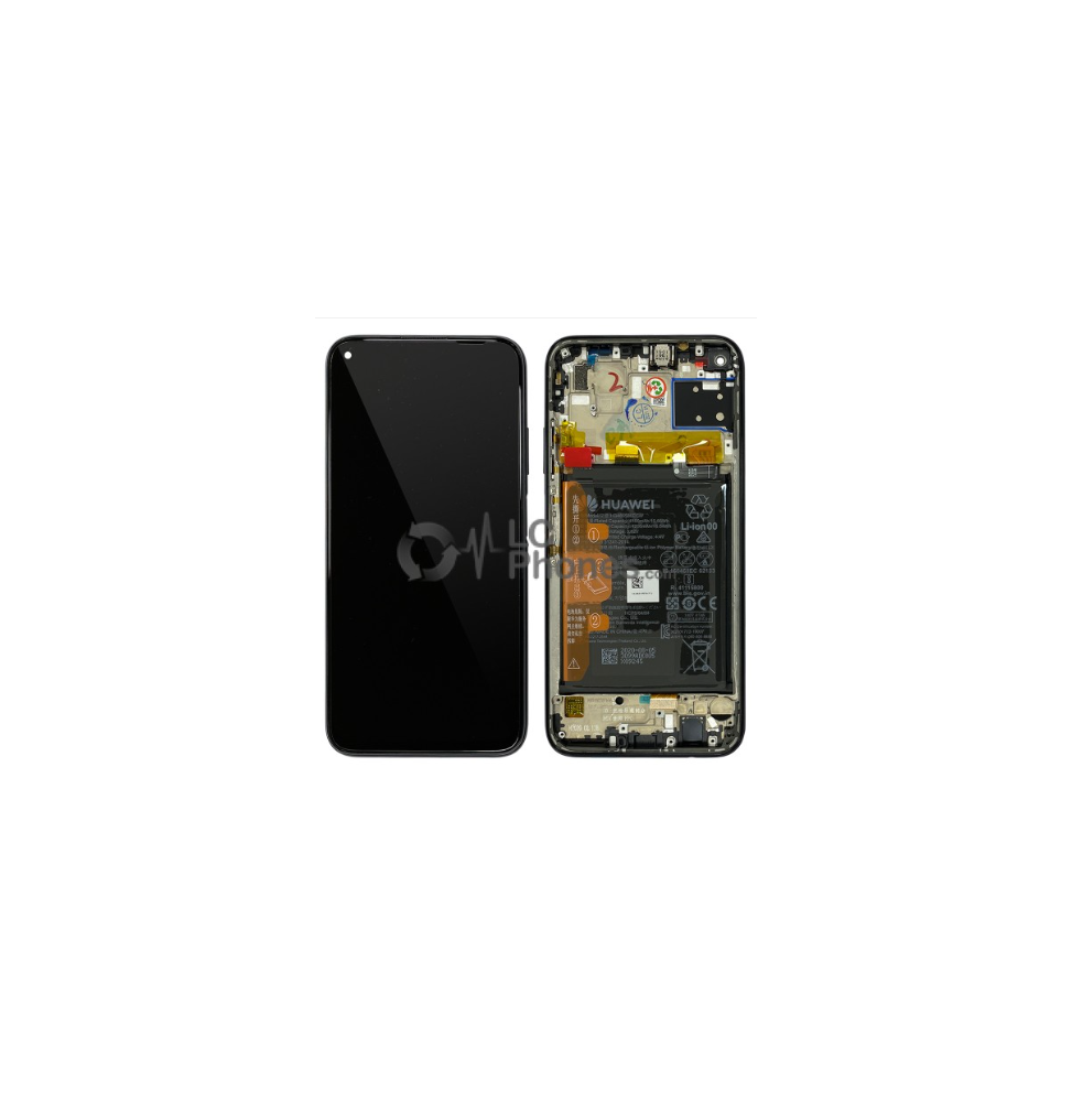 LCD e Vidro Completo com Bateria Black Huawei P40 Lite