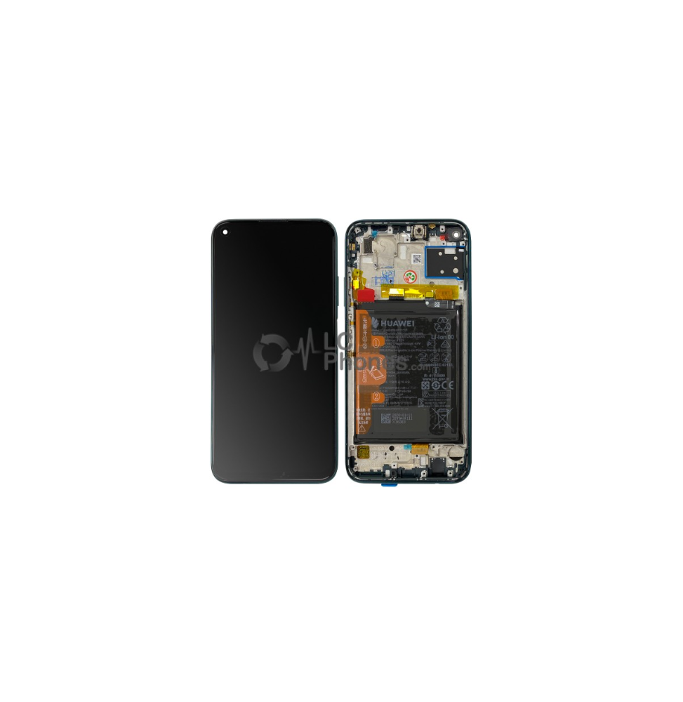 LCD e Vidro Completo com Bateria Emerald Green Huawei P40 Lite
