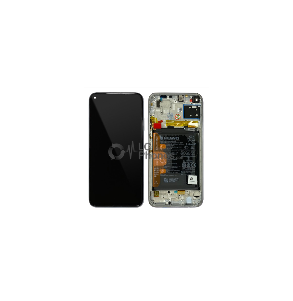 LCD e Vidro Completo com Bateria Light Pink/Blue Huawei P40 Lite