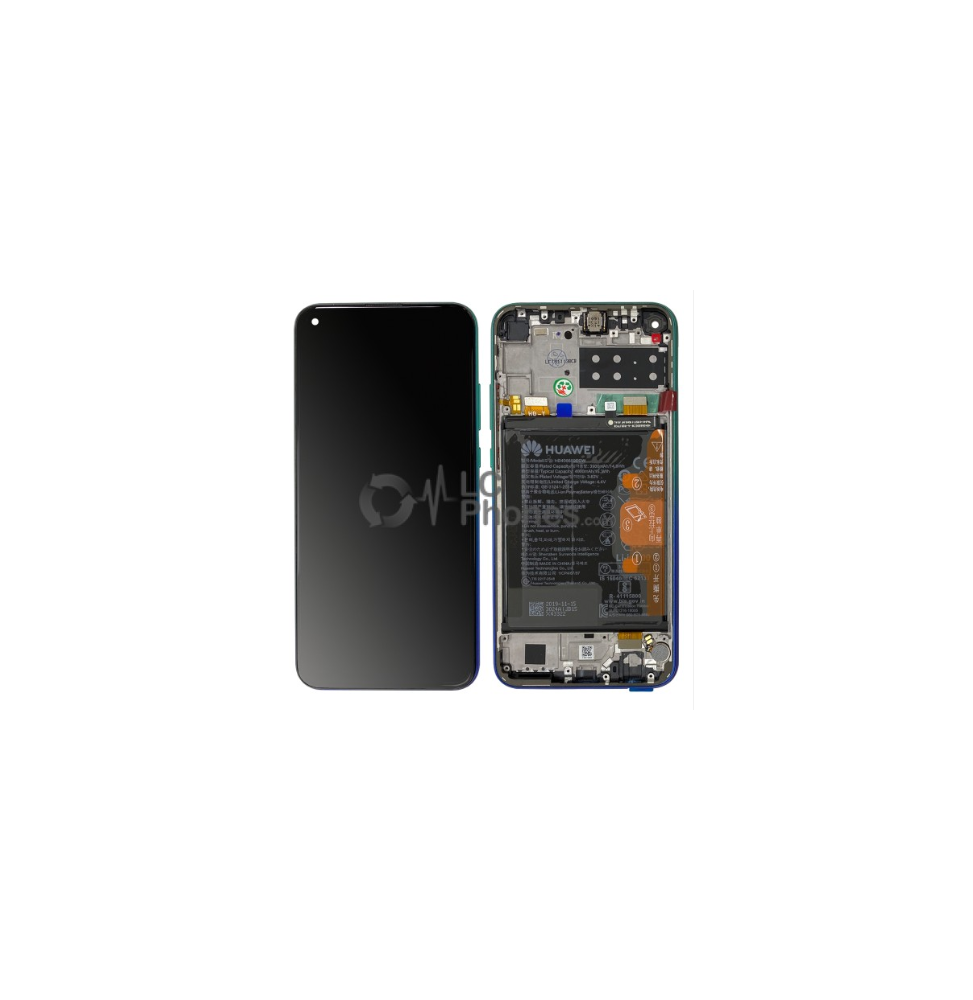 LCD e Vidro Completo com Bateria Aurora Blue Huawei P40 Lite E