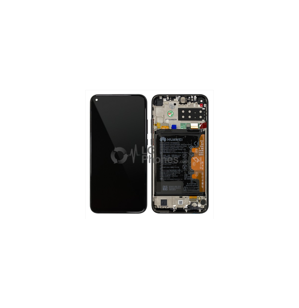 LCD e Vidro Completo com Bateria Midnight Black Huawei P40 Lite E