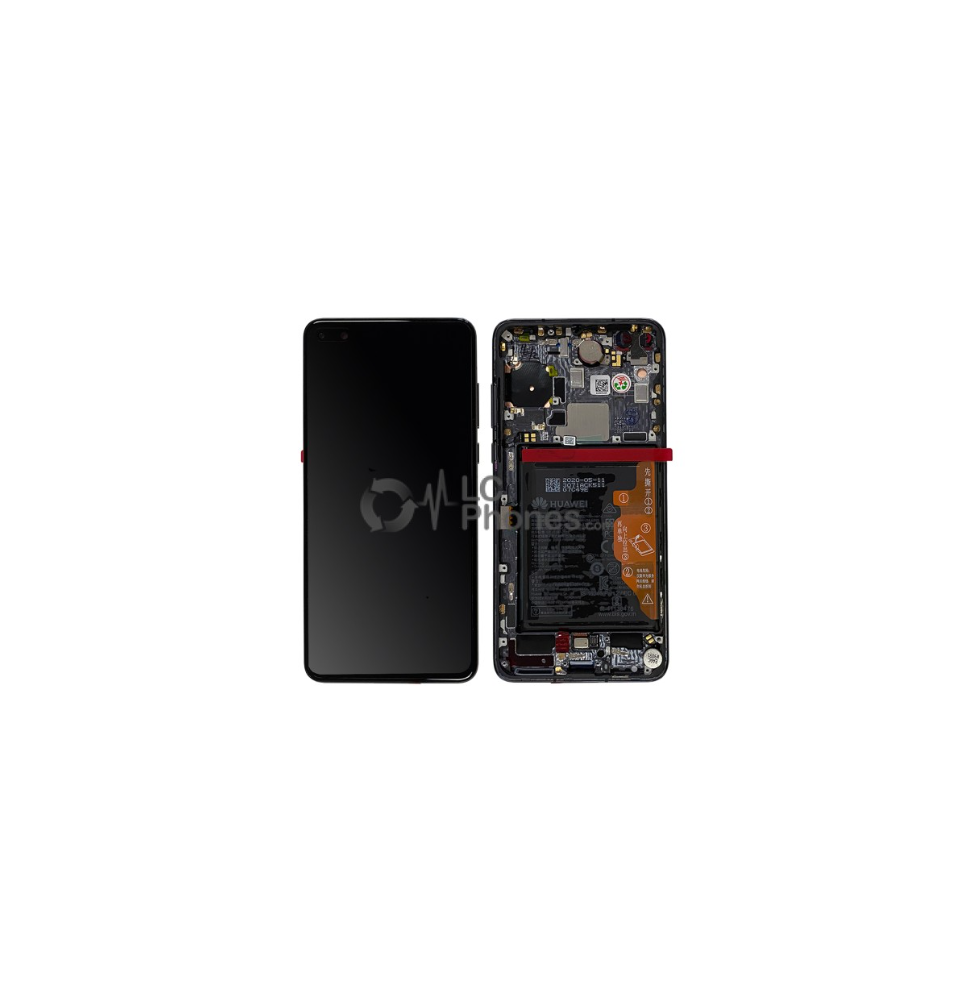 LCD e Vidro Completo com Bateria Black Huawei P40