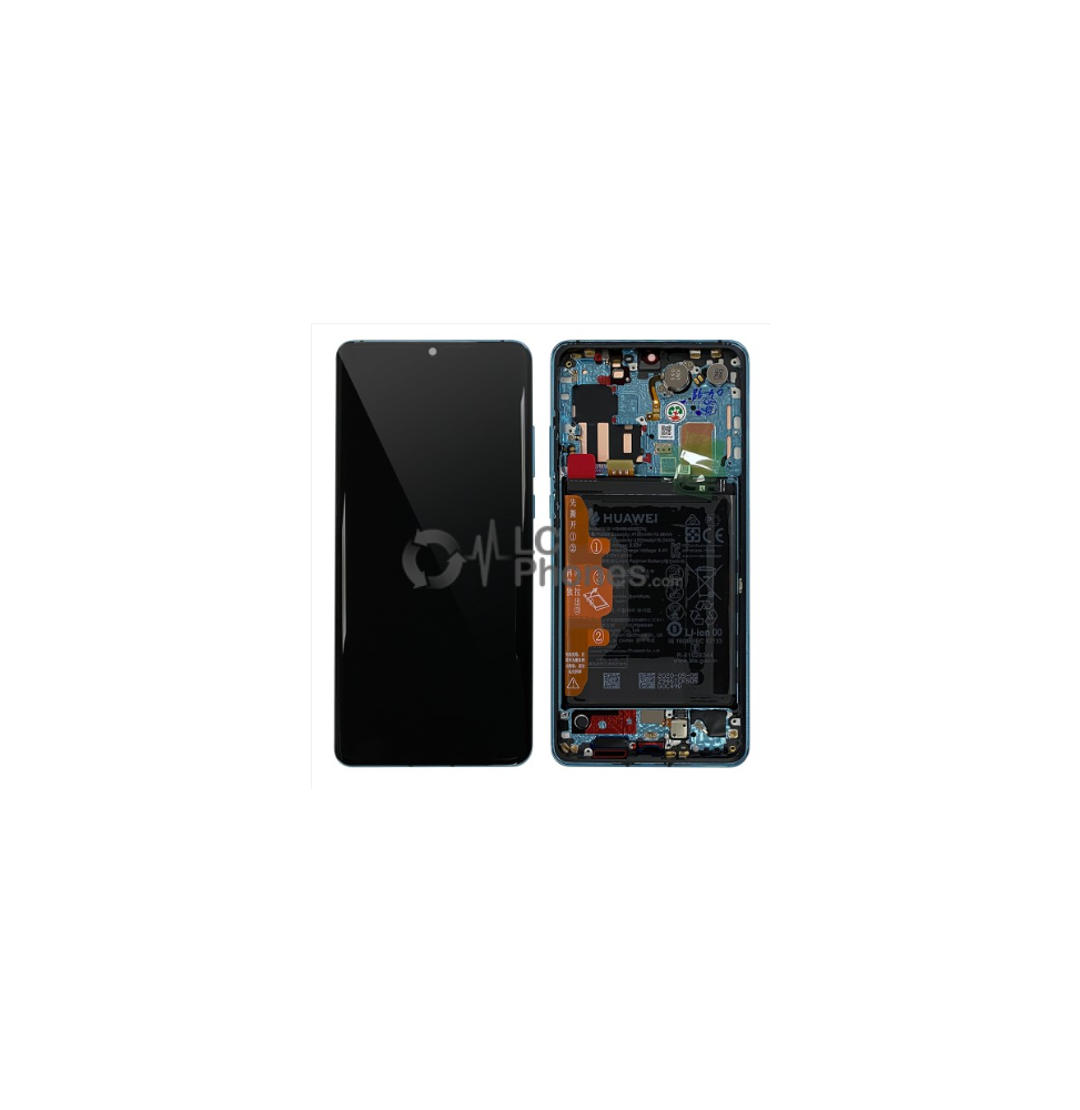 LCD e Vidro Completo com Bateria Aurora Blue Huawei P30 Pro
