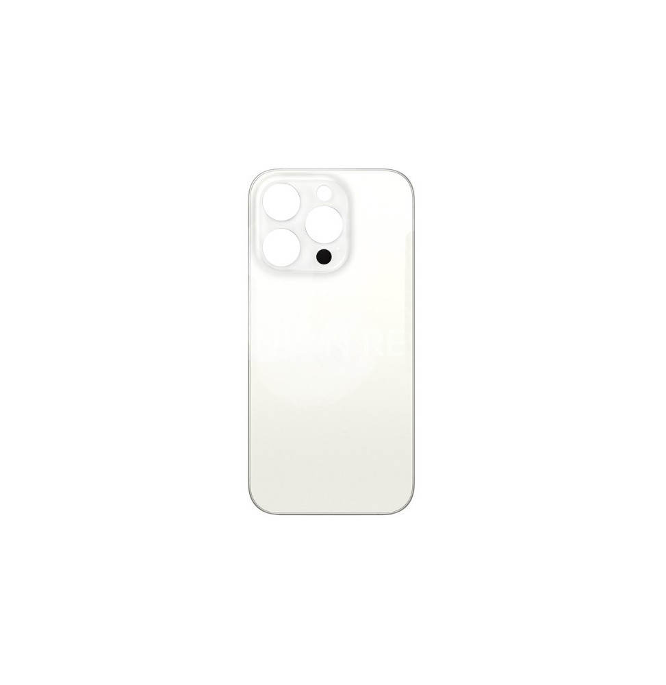iPhone 15 Pro Max - Tampa Traseira Titânio Branco OEM (Sem Logo)
