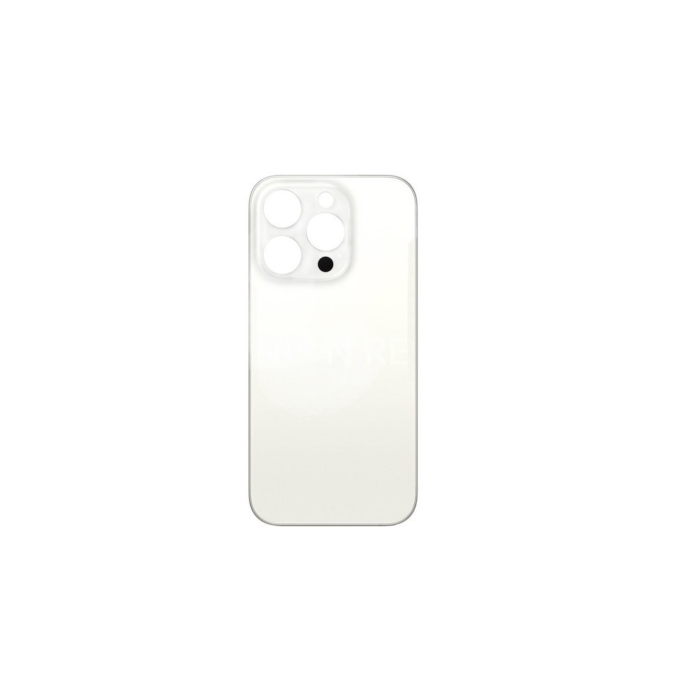 iPhone 15 Pro - Tampa Traseira Titânio Branco OEM (Sem Logo)