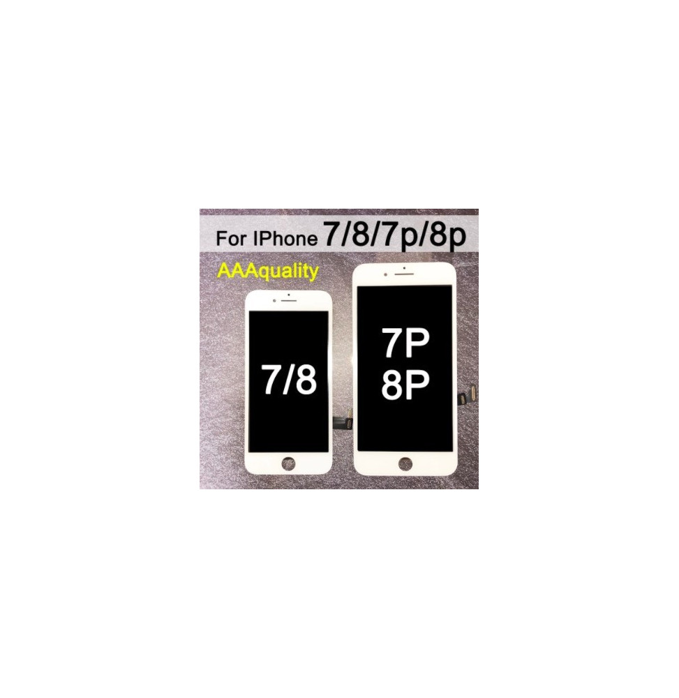 iPhone 8 Plus LCD + Vidro Branco com Oferta