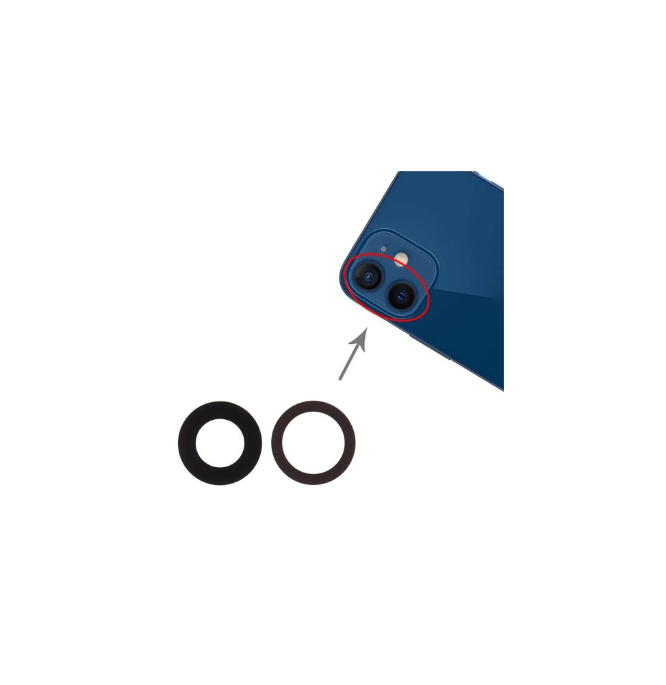 Vidro Proteção Câmara Traseira iPhone 12 Mini